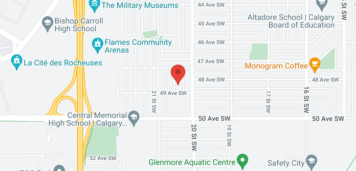 map of 4924 20A ST SW